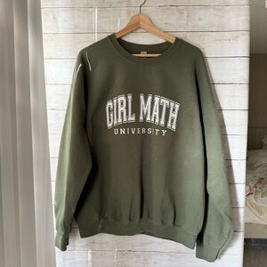 Girl Math University Sweatshirt - Size XL
